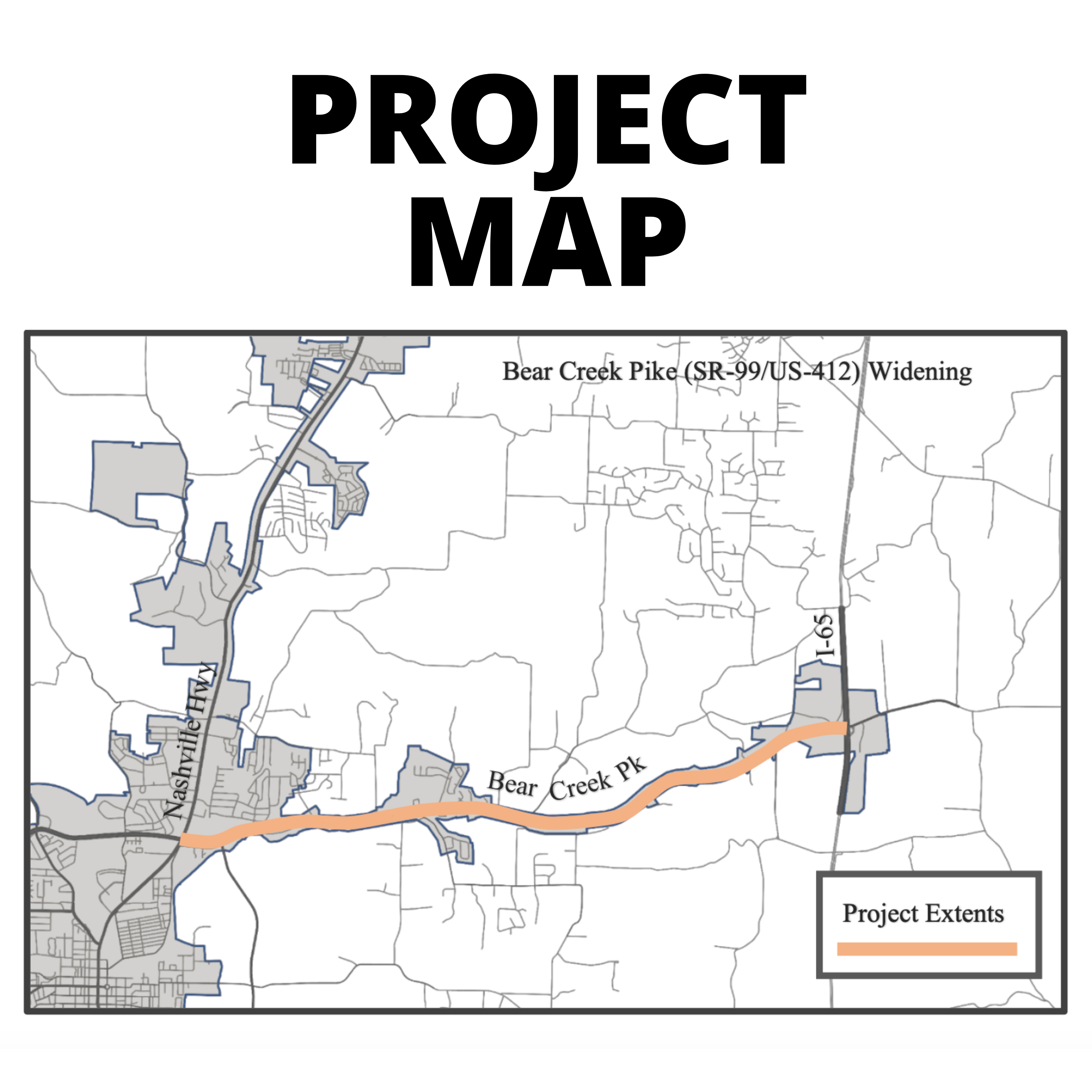 Bear Creek Pike Project Map
